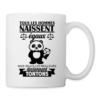 Alle Männer sind gleich Onkel, Onkel, Onkel - Tasse - Weiß - Rechts