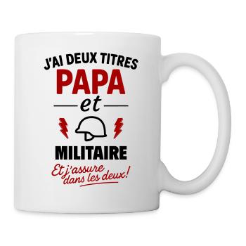 Military Dad Gift Father's Day Christmas Gift - Mug - white - Right