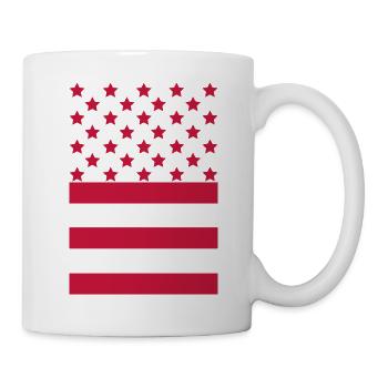 Red Flag – Stars & Stripes Design - Mug - white - Right