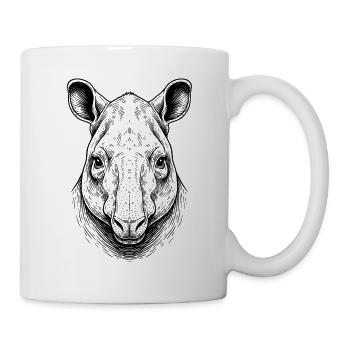 Tapir - Tasse - Weiß - Rechts