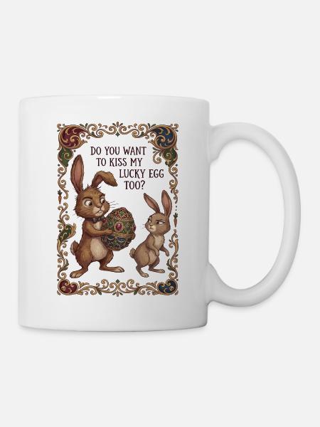 Lucky Egg Art - Tasse - Weiß