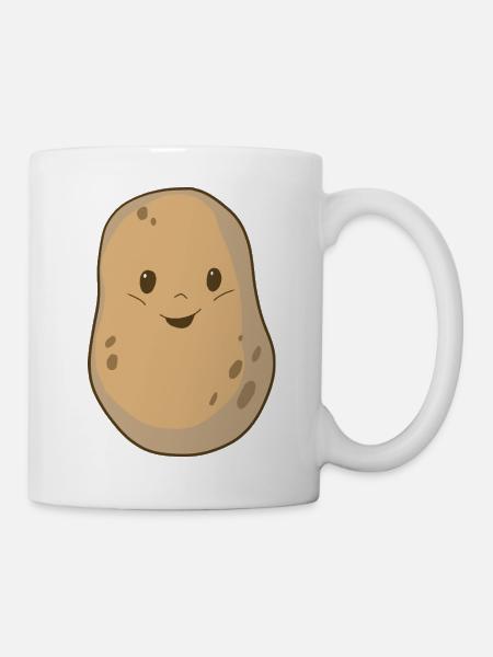 Kartoffel - Tasse - Weiß
