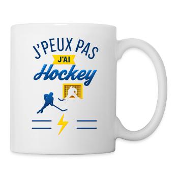 I can't I have hockey - Mug - white - Right