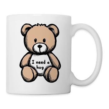 Soft Teddy Bear – Illustration Tenderness - Mug - white - Right