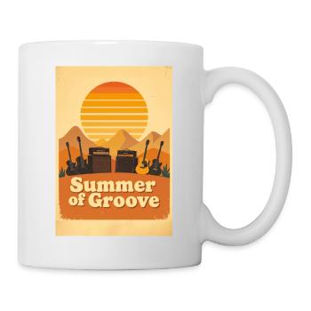 Groovy Seventies Sunset with Festival Energy - Mug - white - Right