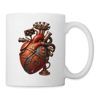 ARTIFICIAL HEART - steam punk'n'roll - Mug - white - Right