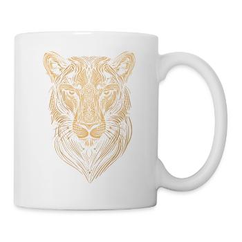 Lineart - Tiger - Mug - white - Right