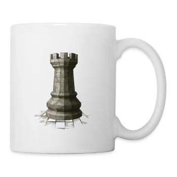 Chess Tower – Mighty Rook Figure Design - Mug - white - Right