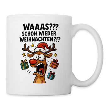 T-shirt de Noël en renne Drôle Noël agacé - Mug blanc - blanc - Droite
