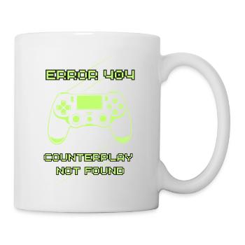 Erreur 404 : Contre-jeu non trouvé | Joueur drôle - Mug blanc - blanc - Droite