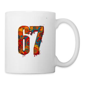 Psychedelic 67 Digits - Tasse - Weiß - Rechts