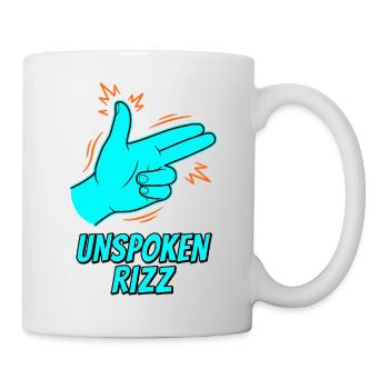 Unspoken Rizz Hand Zeichen - Tasse - Weiß - Rechts