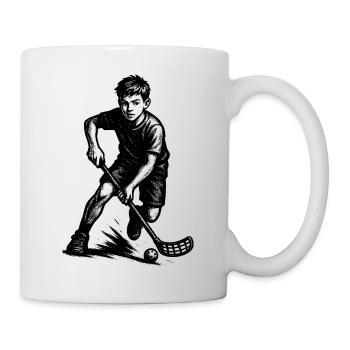 Floorball motif that works immediately - Mug - white - Right