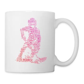 Characterful floorball design - Mug - white - Right