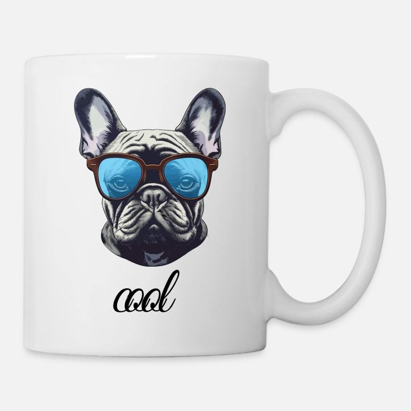 Chien cool - Mug blanc - blanc