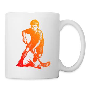Clear floorball motif for every day - Mug - white - Right