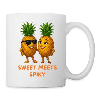 Sweet Meets Spicy Pineapple Duo - Tasse - Weiß - Rechts