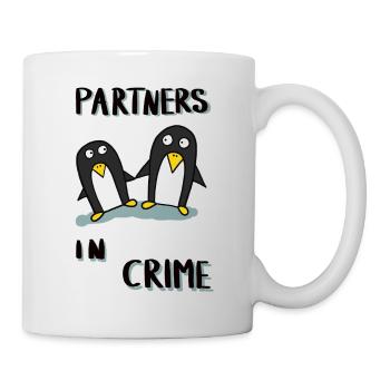 partners in crime - Tasse - Weiß - Rechts