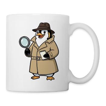 Divertissement dans la nurserie de la Nurserie de Penguin Détective Espion - Mug blanc - blanc - Droite
