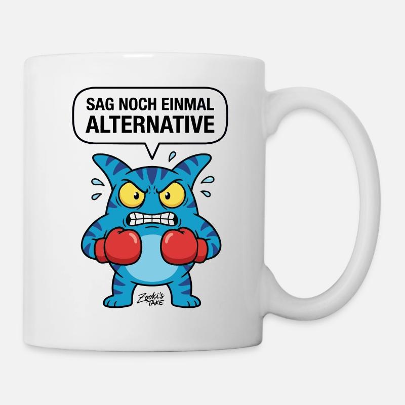 Répétez l’alternative - Sort de rage Zooki - Mug blanc - blanc