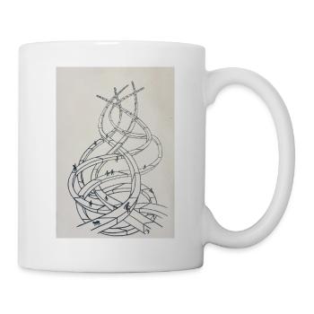 Schleifenlabyrinth der Pfade - Tasse - Weiß - Rechts