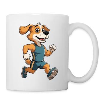 Lauffreund Hund im Training - Tasse - Weiß - Rechts
