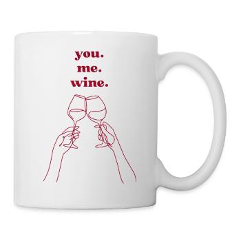 Toi. Moi. du vin. - Mug blanc - blanc - Droite