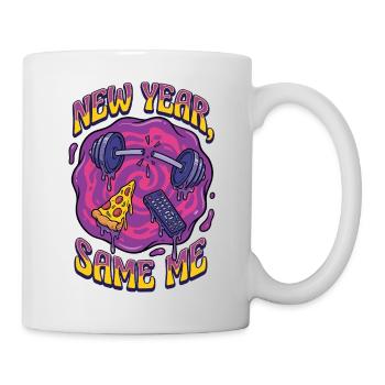 Nouvelle année, la même moi - Mug blanc - blanc - Droite