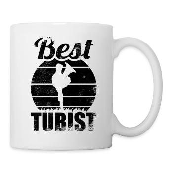 Lustiger Tubaspieler - Tasse - Weiß - Rechts
