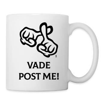 Vade Post Me! (Kreuz / Bibel / Religion / 2C) - Tasse - Weiß - Rechts