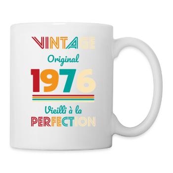 1976 – Vintage – Aged to perfection - Mug - white - Right