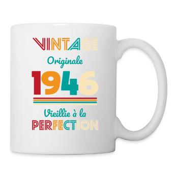 1946 – Vintage – Aged to perfection - Mug - white - Right