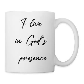 Gottes Gegenwart Christliche Geschenke für Christ - Tasse - Weiß - Rechts