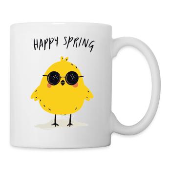 Küken im sonnigen Frühling - Tasse - Weiß - Rechts