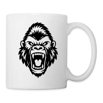 Gorilla Head Icon - Mug - white - Right