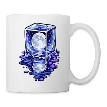 Mondbeschienener Würfelschmelzen - Tasse - Weiß - Rechts