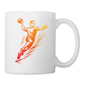 In a nutshell, men's handball - Mug - white - Right