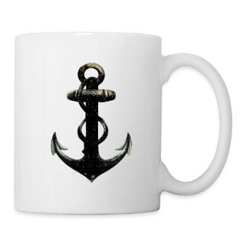 Night Anchorer with Rope Nautical Silhouette - Mug - white - Right