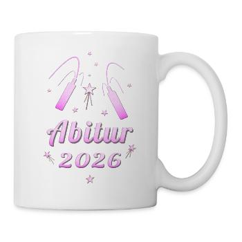 Abitur 2026 pink design Abi Matura - Mug - white - Right