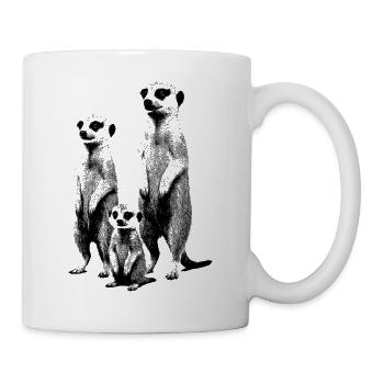 Meerkat dark (for light products) - Mug - white - Right