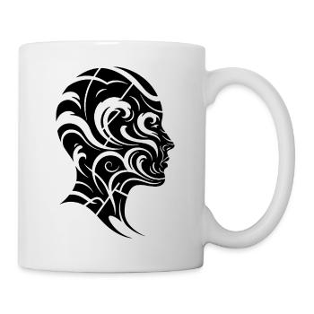 Elgante Linien Kunst - Tasse - Weiß - Rechts
