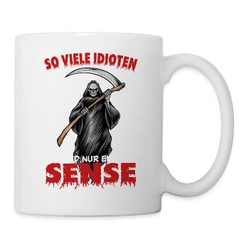 So many idiots and only one scythe - Mug - white - Right