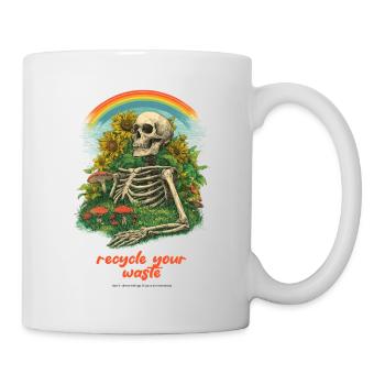 Recycle Your Garbage Garden Skeleton - Mug - white - Right