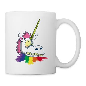 Severed head of a unicorn - Mug - white - Right