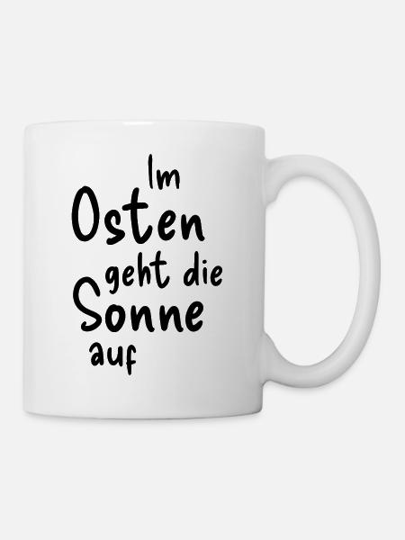 Sonne im Osten - Tasse - Weiß