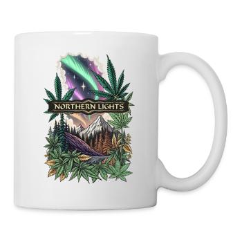 Aurore boréale - Mug blanc - blanc - Droite