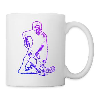 Clear floorball motif for every day - Mug - white - Right