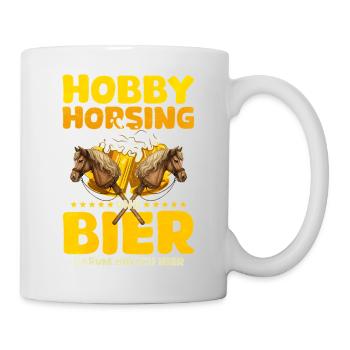 45 Hobby Horsing and Beer That's Why I'm Here - Mug - white - Right