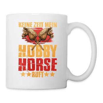 Déclaration du cheval de loisir Double Horse Heads - Mug blanc - blanc - Droite