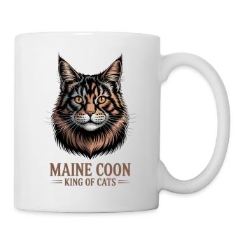 Maine Coon King of Cats - Majestic Feline Gift - Mug - white - Right